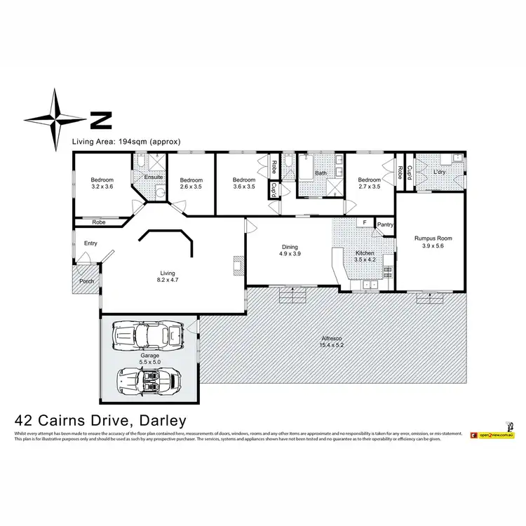 Floorplan of Homely house listing, 42 Cairns Drive, Bacchus Marsh VIC 3340