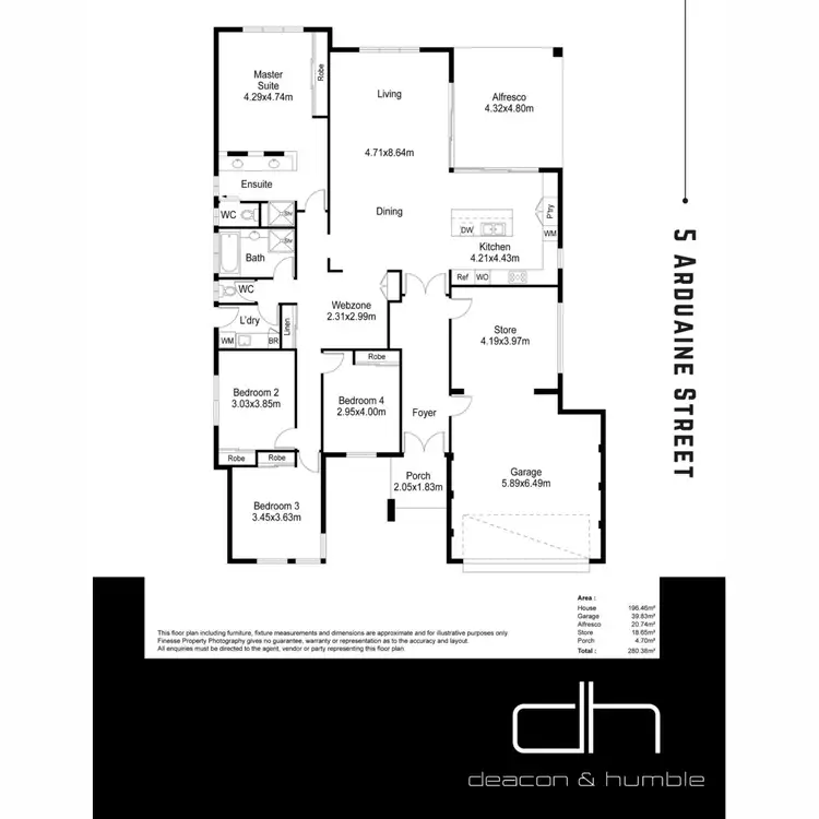 Floorplan of Homely house listing, 5 Arduaine Street, Landsdale WA 6065