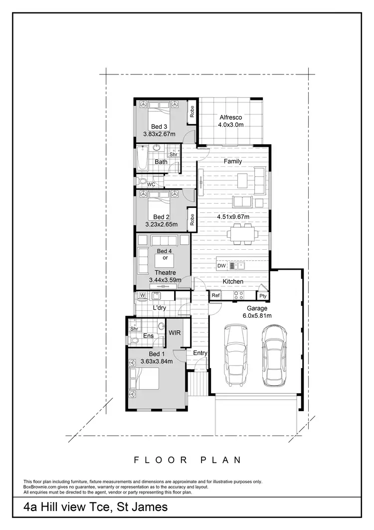 Floorplan of Homely house listing, 4A Hill View Terrace, St James WA 6102