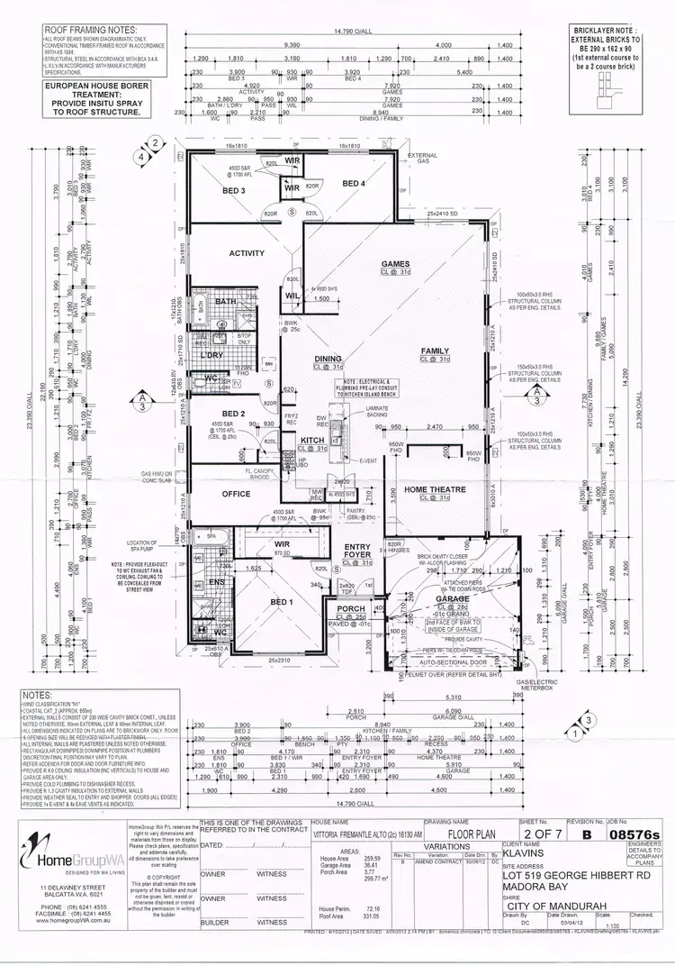 Floorplan of Homely house listing, 43 George Hibbert Road, Madora Bay WA 6210