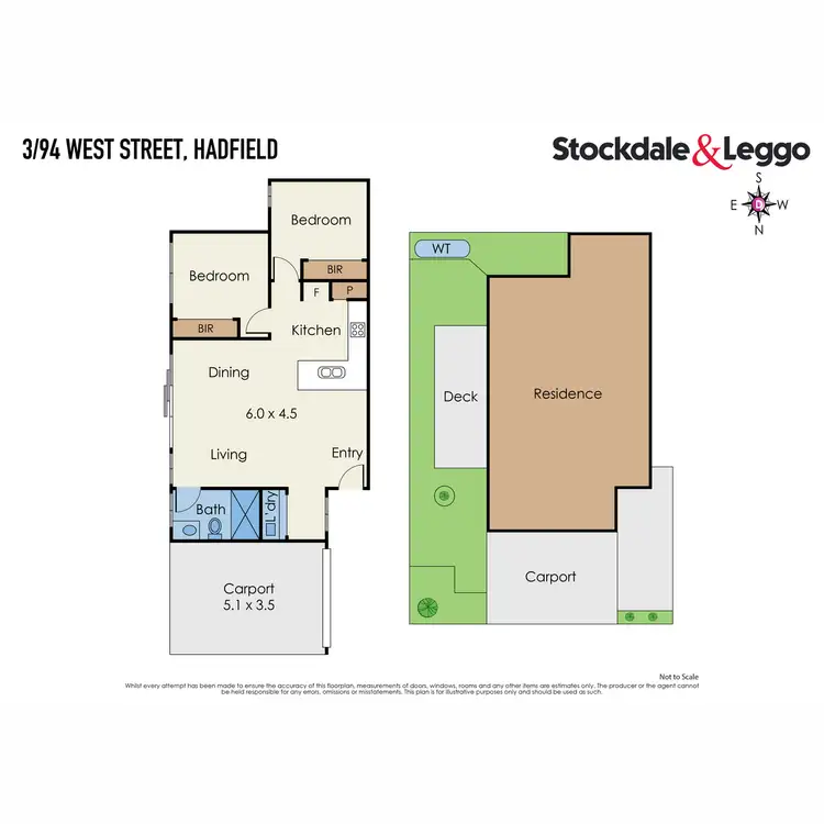 Floorplan of Homely unit listing, 3/94 West Street, Hadfield VIC 3046