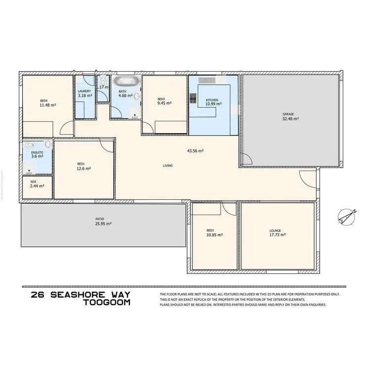 Floorplan of Homely house listing, 26 Seashore Way, Toogoom QLD 4655