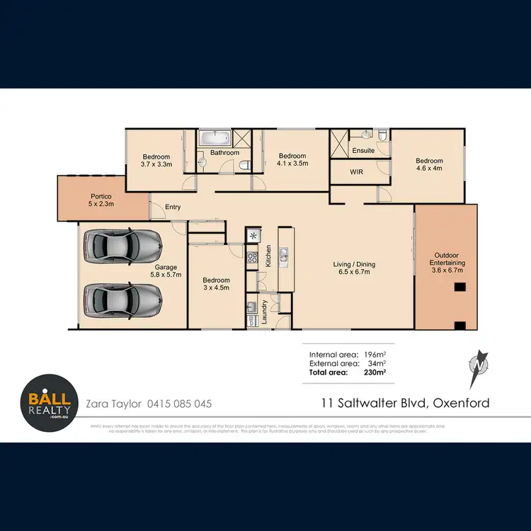 Floorplan of Homely house listing, 11 Saltwater Boulevard, Oxenford QLD 4210