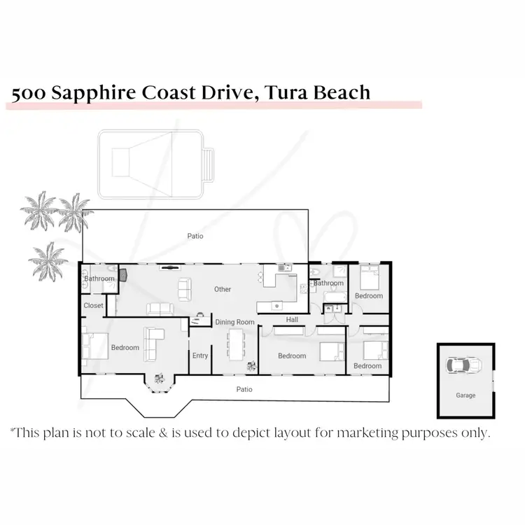 Floorplan of Homely house listing, 500 Sapphire Coast Drive, Tura Beach NSW 2548