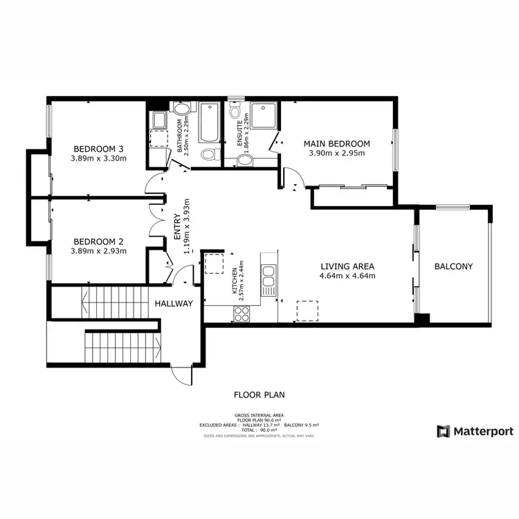 Floorplan of Homely apartment listing, 24/15-19 Carr Street, West Perth WA 6005