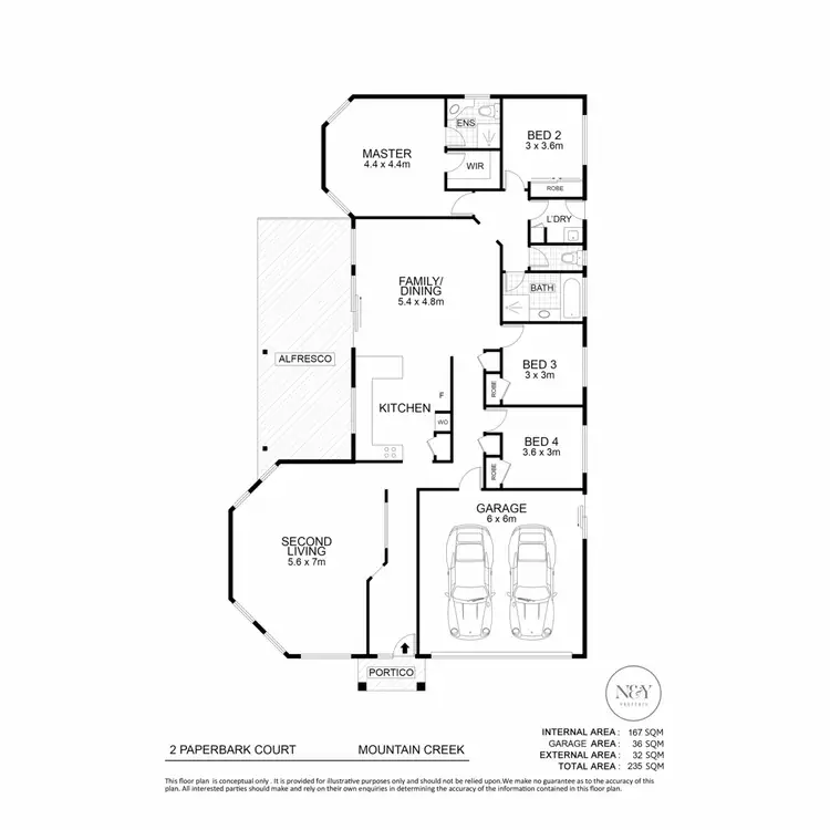 Floorplan of Homely house listing, 2 Paperbark Court, Mountain Creek QLD 4557