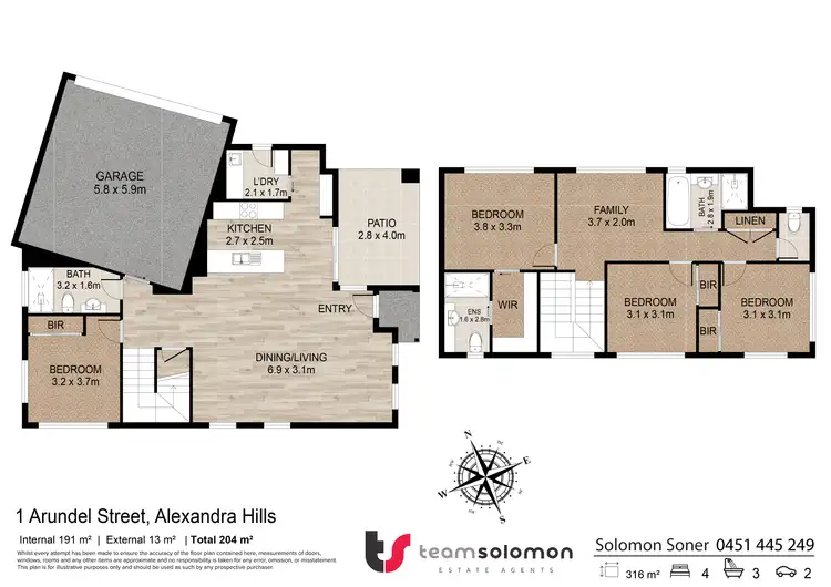 Floorplan of Homely house listing, 1 Arundel Street, Alexandra Hills QLD 4161
