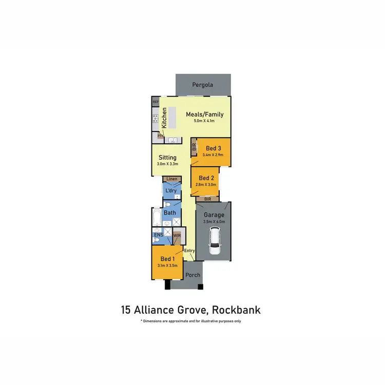 Floorplan of Homely house listing, 15 Alliance Grove, Rockbank VIC 3335