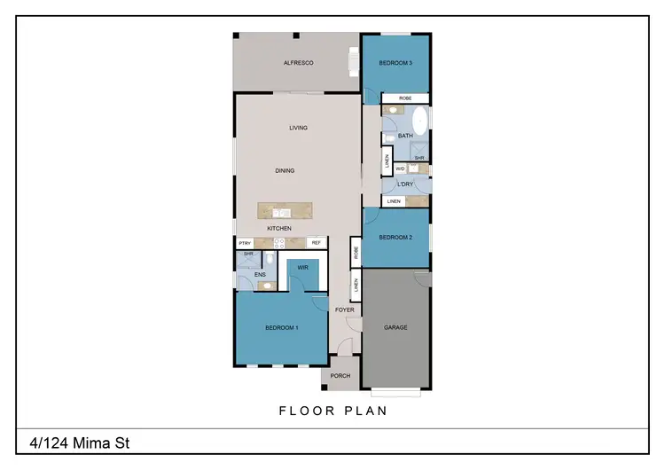Floorplan of Homely villa listing, 4/124 Mima Street, Glenfield Park NSW 2650