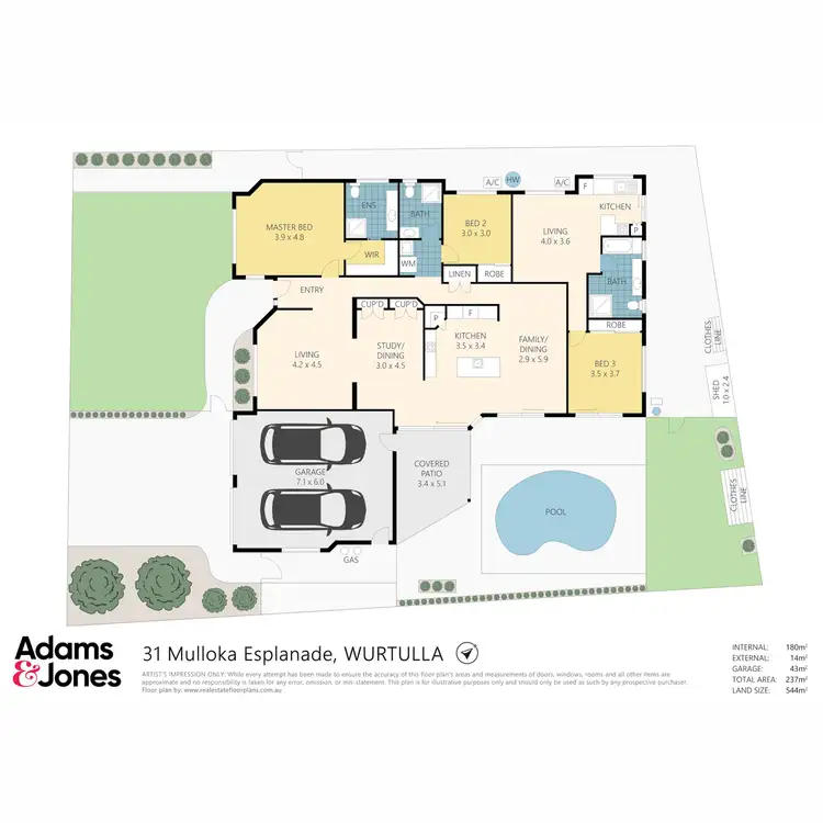 Floorplan of Homely house listing, 31 Mulloka Esplanade, Wurtulla QLD 4575