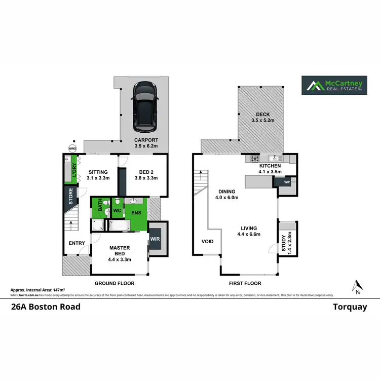 Floorplan of Homely house listing, 26A Boston Road, Torquay VIC 3228