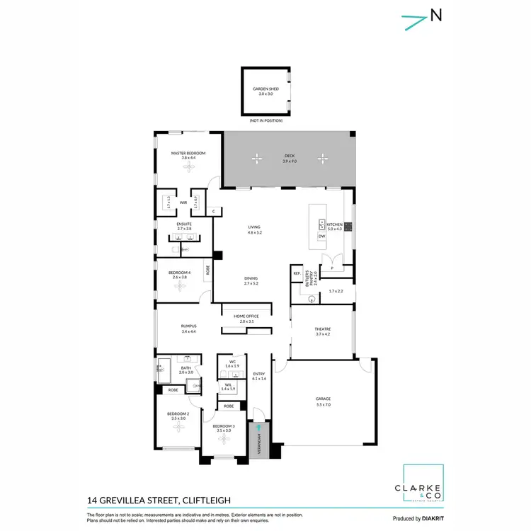 Floorplan of Homely house listing, 14 Grevillea Street, Cliftleigh NSW 2321