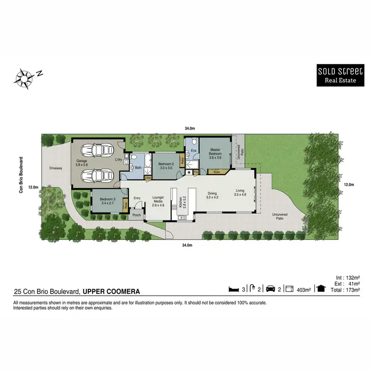 Floorplan of Homely house listing, 25 Con Brio Boulevard, Upper Coomera QLD 4209