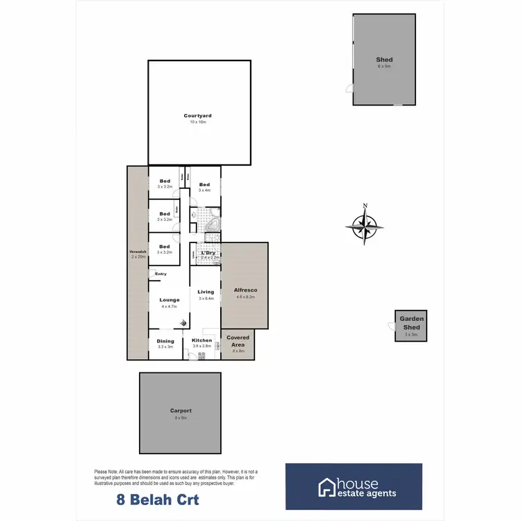 Floorplan of Homely house listing, 8 Belah Court, Withcott QLD 4352