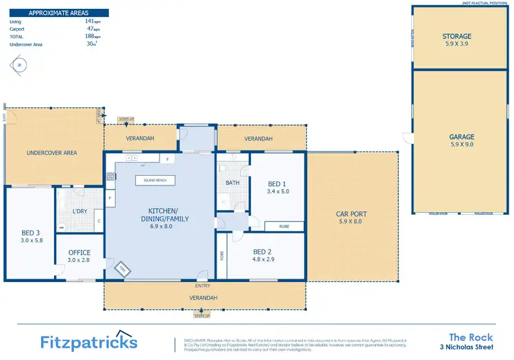 Floorplan of Homely house listing, 3 Nicholas Street, The Rock NSW 2655