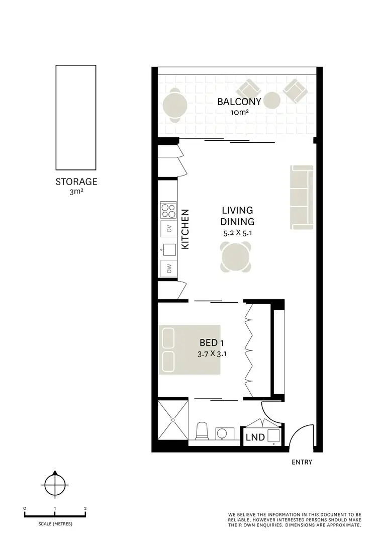 Floorplan of Homely apartment listing, 303/1 McLachlan Avenue, Rushcutters Bay NSW 2011