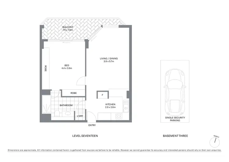 Floorplan of Homely apartment listing, 112/25 Market Street, Sydney NSW 2000