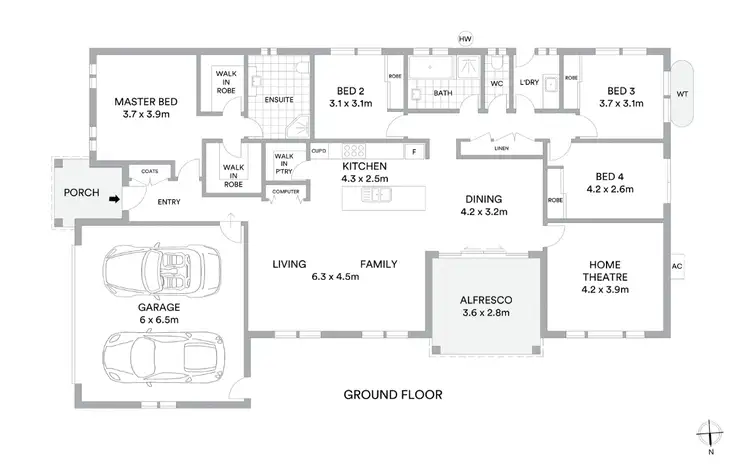 Floorplan of Homely house listing, 6 Broadhead Road, Mudgee NSW 2850