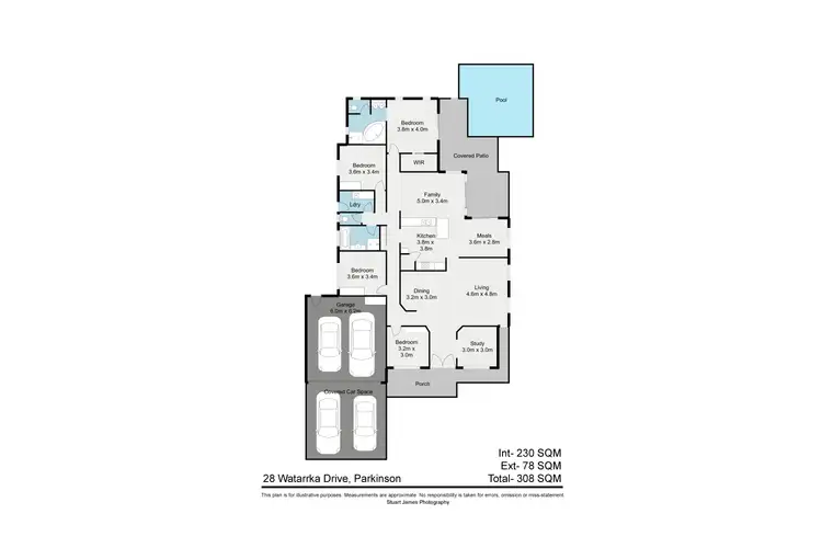Floorplan of Homely house listing, 28 Watarrka Drive, Parkinson QLD 4115