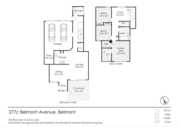 Floorplan of Homely house listing, 277C Belmont Avenue, Cloverdale WA 6105