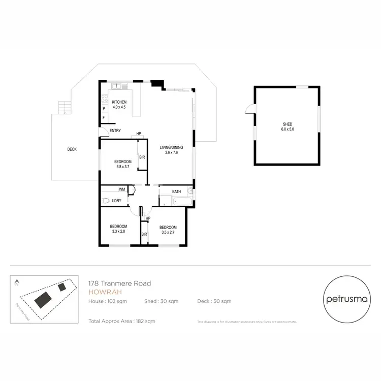 Floorplan of Homely house listing, 178 Tranmere Road, Howrah TAS 7018