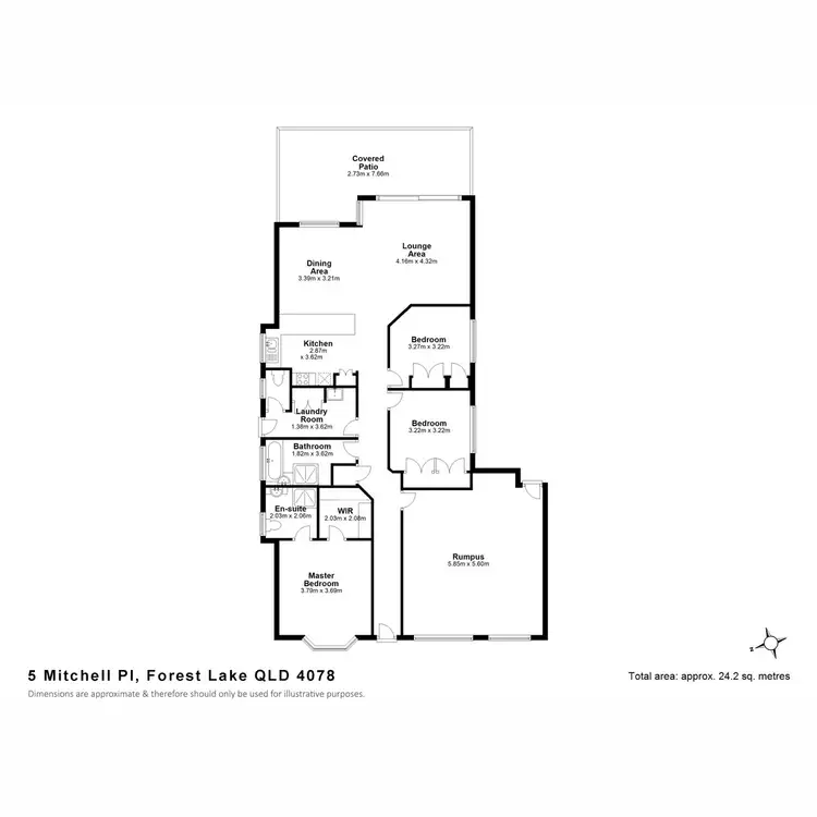 Floorplan of Homely house listing, 5 Mitchell Place, Forest Lake QLD 4078