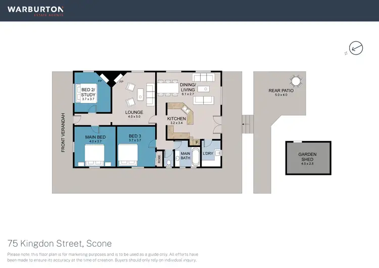 Floorplan of Homely house listing, 75 Kingdon Street, Scone NSW 2337