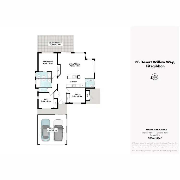 Floorplan of Homely house listing, 26 Desert Willow Way, Fitzgibbon QLD 4018