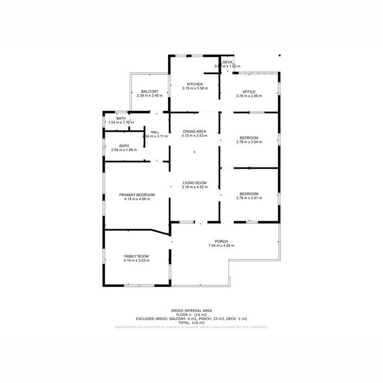 Floorplan of Homely rural property listing, 21 Black Duck Creek Road, Junction View QLD 4343
