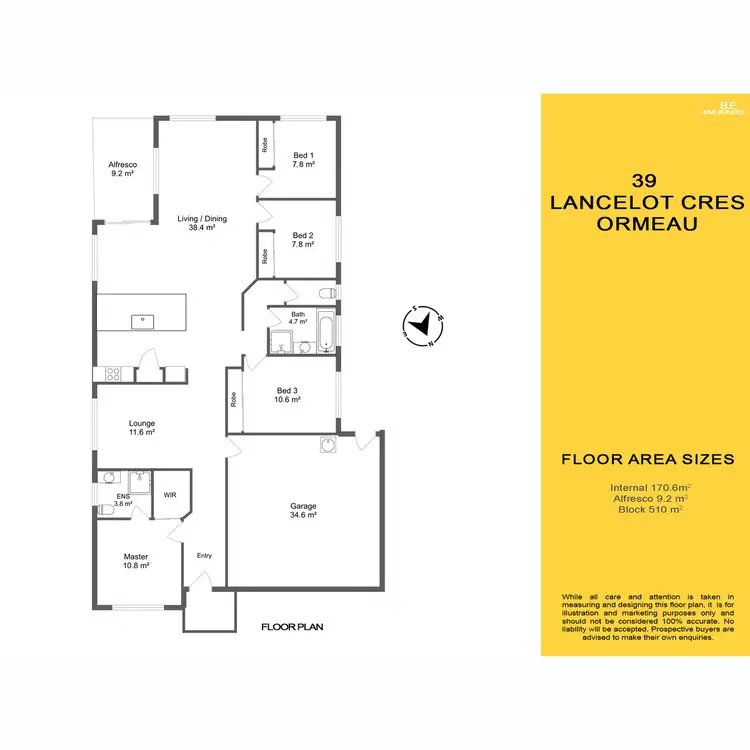 Floorplan of Homely house listing, 39 Lancelot Crescent, Ormeau QLD 4208