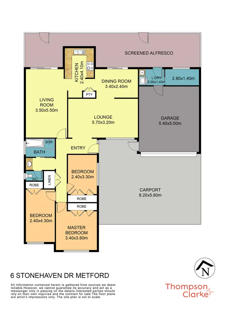 Floorplan of Homely house listing, 6 Stonehaven Drive, Metford NSW 2323