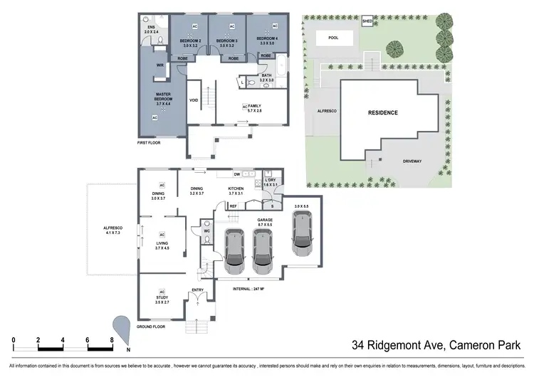 Floorplan of Homely house listing, 34 Ridgemont Avenue, Cameron Park NSW 2285
