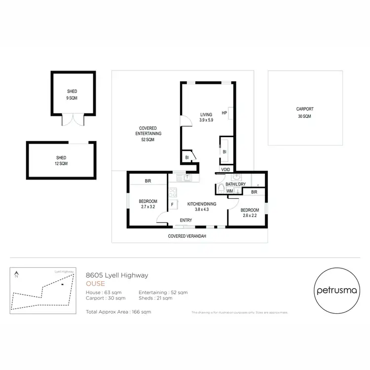 Floorplan of Homely house listing, 8605 Lyell Highway, Ouse TAS 7140