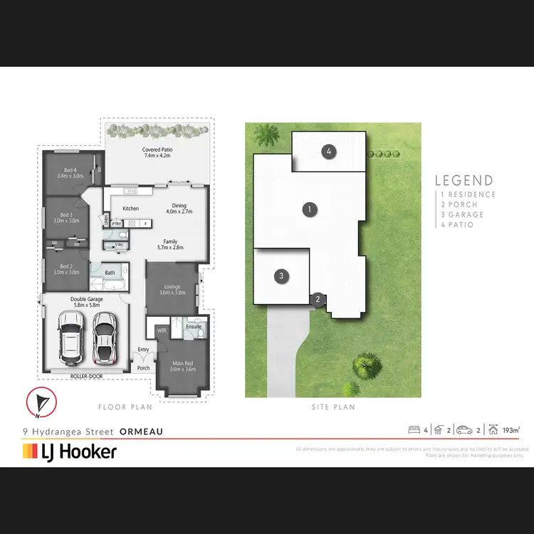 Floorplan of Homely house listing, 9 Hydrangea Street, Ormeau QLD 4208