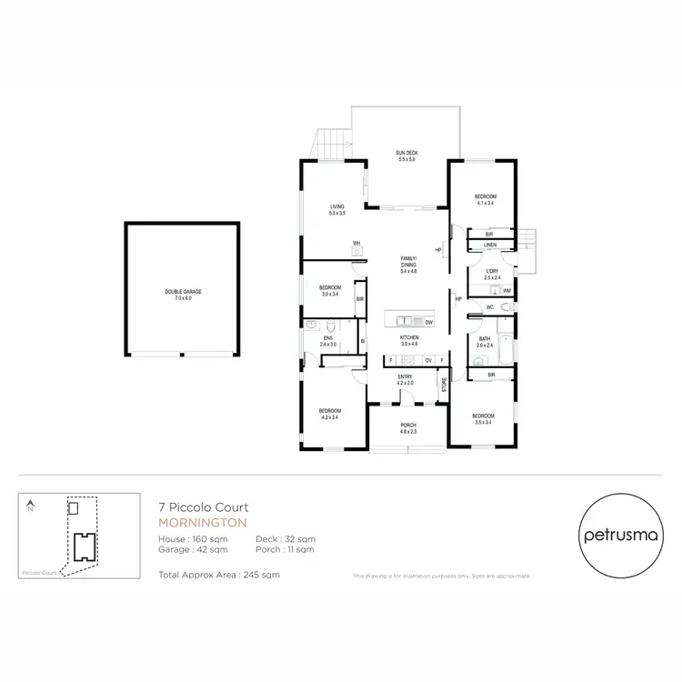 Floorplan of Homely house listing, 7 Piccolo Court, Mornington TAS 7018