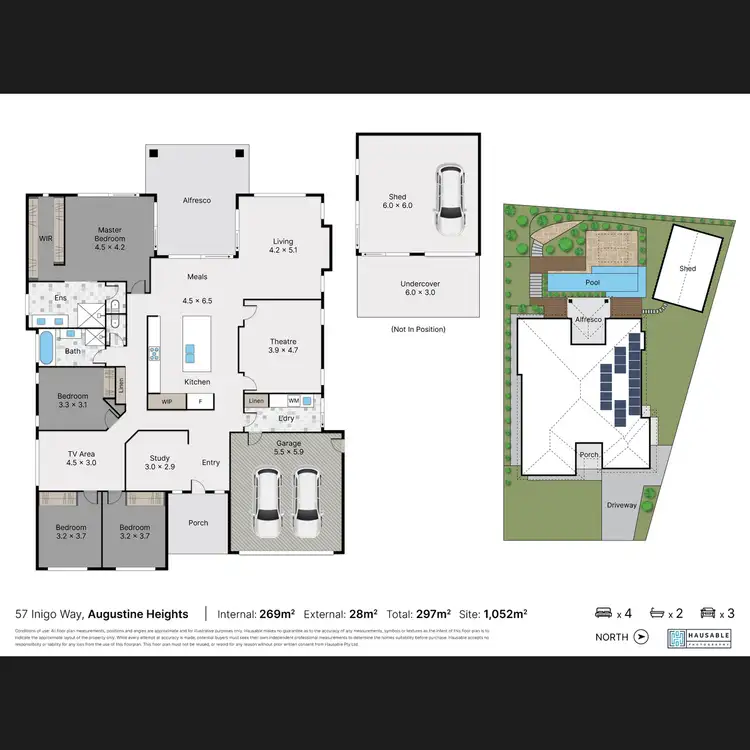 Floorplan of Homely house listing, 57 Inigo Way, Augustine Heights QLD 4300