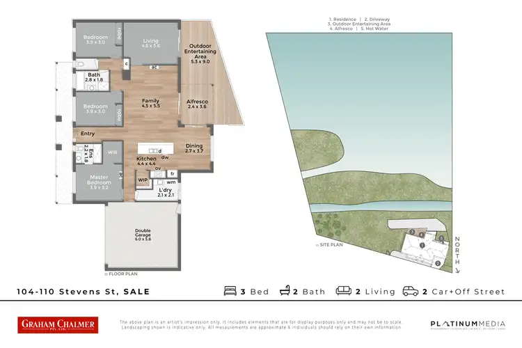 Floorplan of Homely house listing, 104-110 Stevens Street, Sale VIC 3850