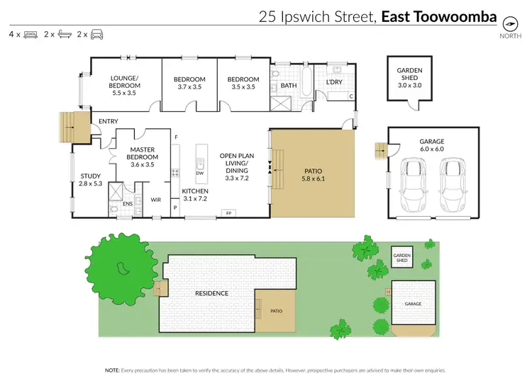 Floorplan of Homely house listing, 25 Ipswich Street, East Toowoomba QLD 4350