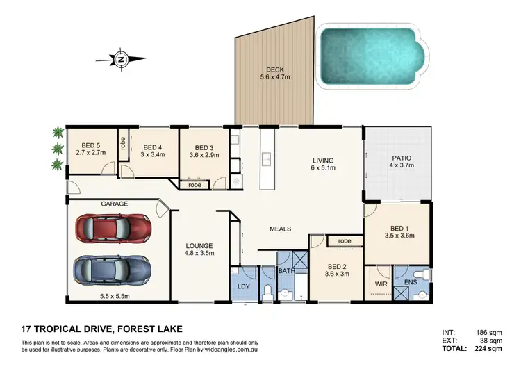 Floorplan of Homely house listing, 17 Tropical Drive, Forest Lake QLD 4078
