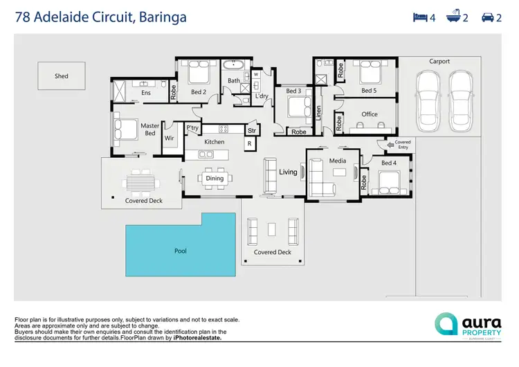 Floorplan of Homely house listing, 78 Adelaide Circuit, Baringa QLD 4551