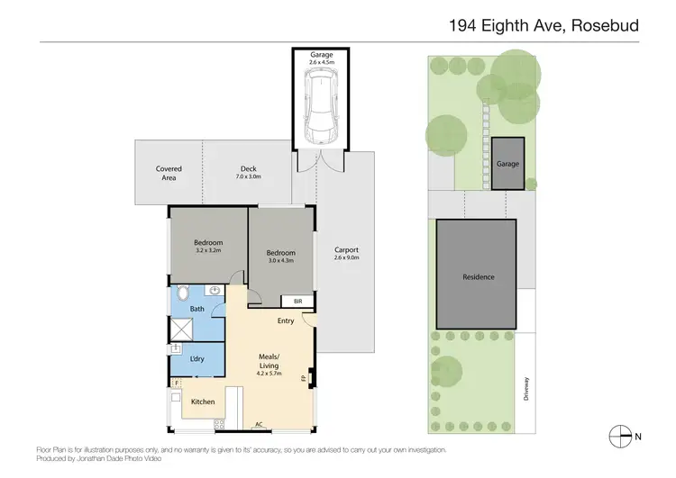 Floorplan of Homely house listing, 194 Eighth Avenue, Rosebud VIC 3939