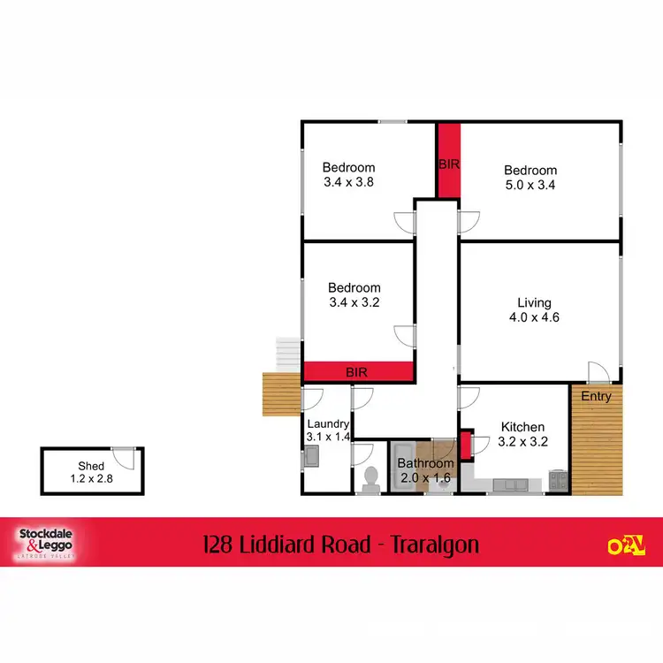 Floorplan of Homely house listing, 128 Liddiard Road, Traralgon VIC 3844