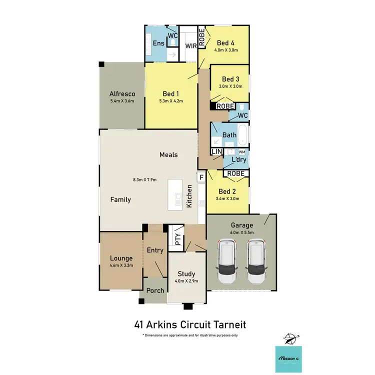 Floorplan of Homely house listing, 41 arkins Circuit, Tarneit VIC 3029