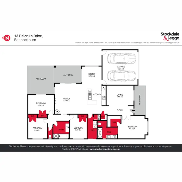Floorplan of Homely house listing, 13 Dalcruin Drive, Bannockburn VIC 3331