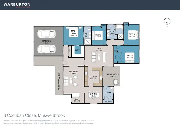 Floorplan of Homely house listing, 3 Coolibah Close, Muswellbrook NSW 2333