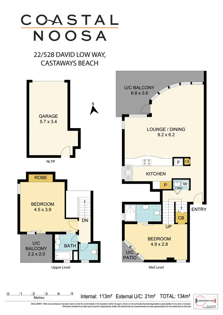 Floorplan of Homely apartment listing, 22/528 David Low Way, Castaways Beach QLD 4567