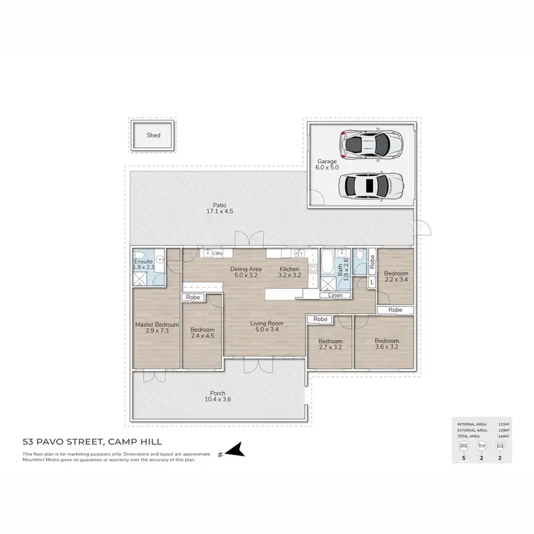 Floorplan of Homely house listing, 53 PAVO Street, Camp Hill QLD 4152