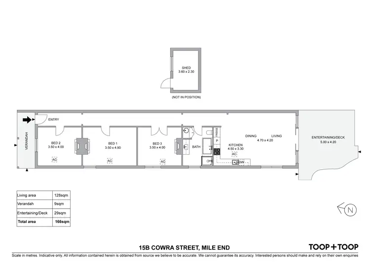 Floorplan of Homely house listing, 15B Cowra Street, Mile End SA 5031