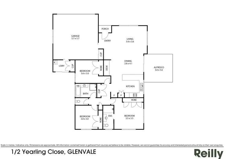 Floorplan of Homely house listing, 1/2 Yearling Close, Glenvale QLD 4350