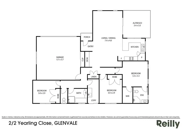 Floorplan of Homely house listing, 2/2 Yearling Close, Glenvale QLD 4350